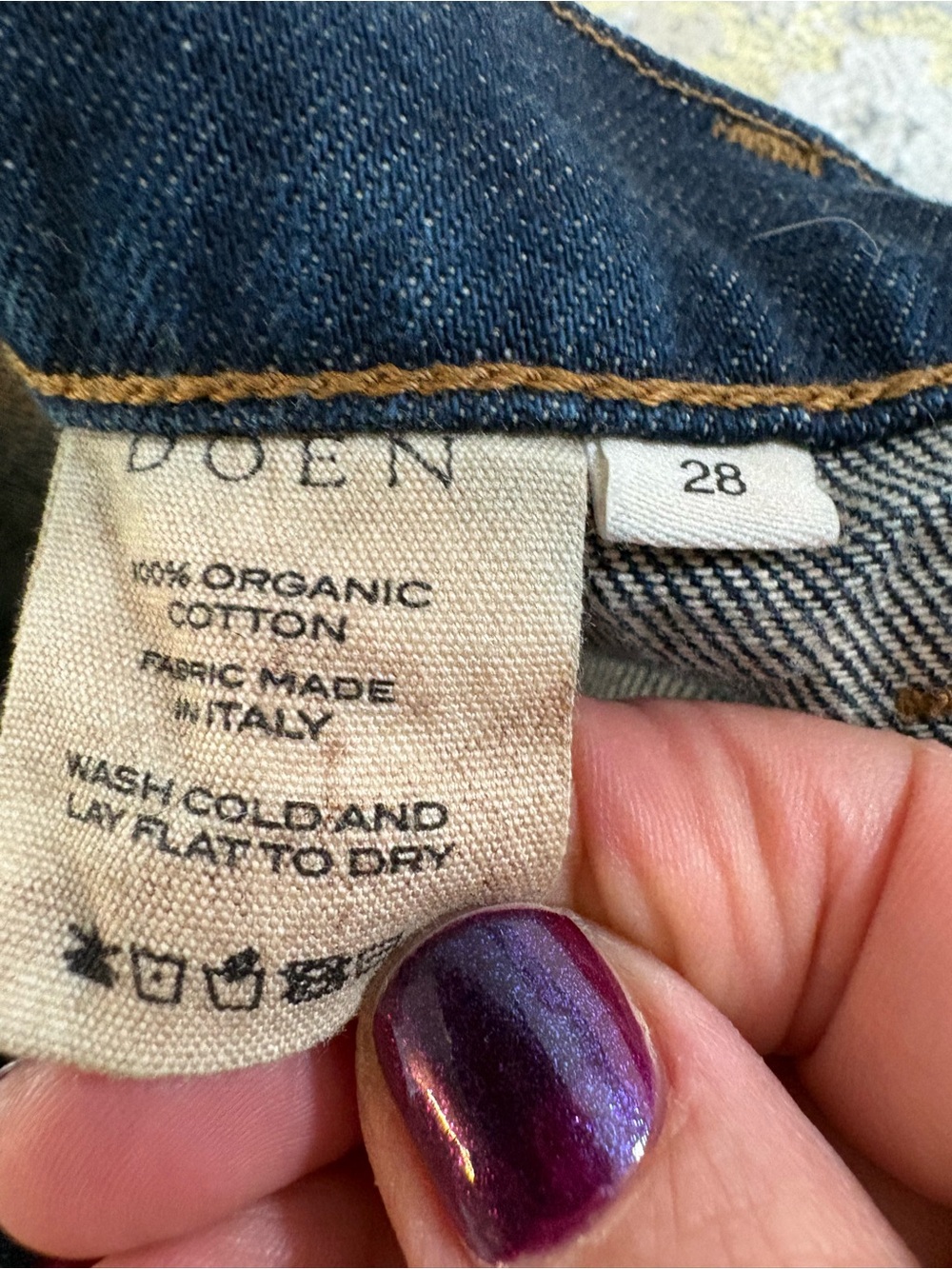 DÔEN Newport Jeans Rinse Wash Size 28 - Picture 7 of 13